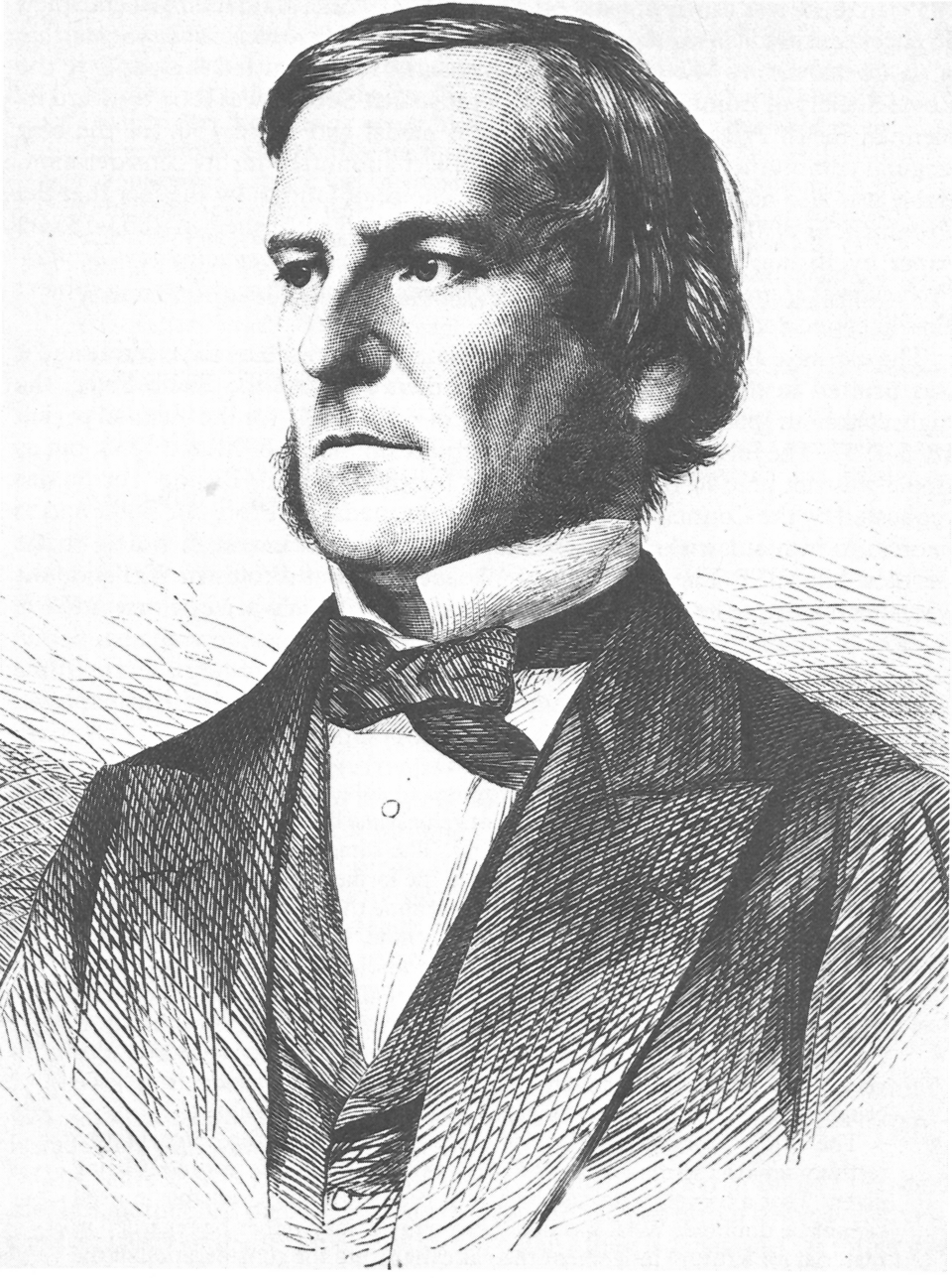 Engraved portrait of George Boole published in 1865