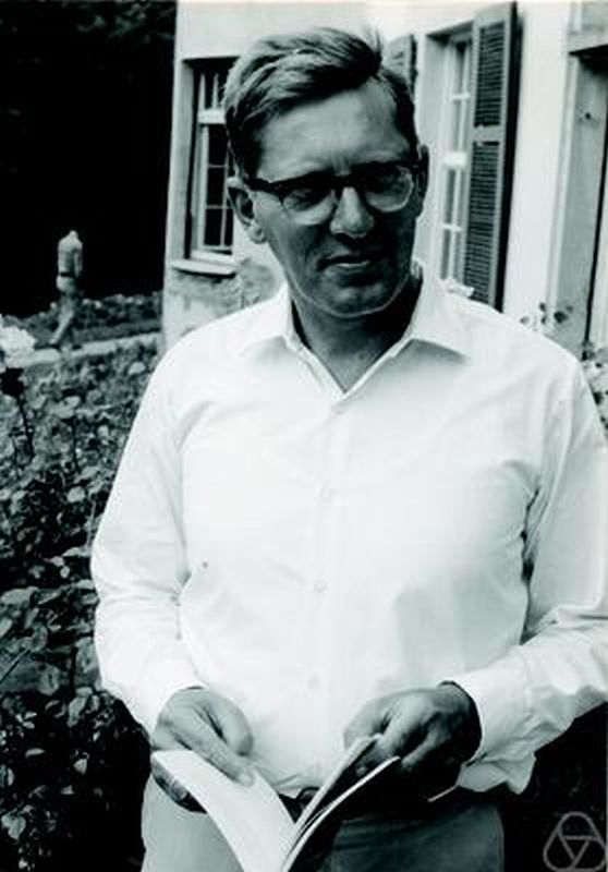 Portrait of N. G. de Bruijn at Oberwolfach in the 1960s