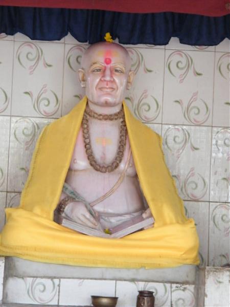 Later depiction: a commemorative statue at Udayanacharya Sanskrit Vidyalaya. Portrait of Udayana